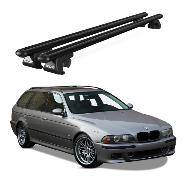 Venüs Bmw 5 Series Touring (E39) (1997-2000) Uyumlu Siyah Ara Atkı Port Bagaj Tavan Barı ürün görseli 1