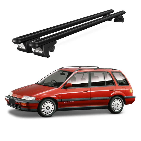 Venüs Honda Civic Shuttle (1988-1994) Uyumlu Siyah Ara Atkı Port Bagaj Tavan Barı ürün görseli 1