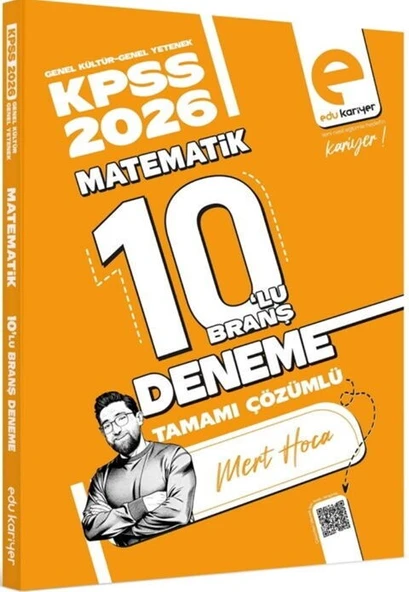 Mert Hoca 2026 KPSS Matematik 10 lu Branş Deneme Edu Kariyer ürün görseli 1