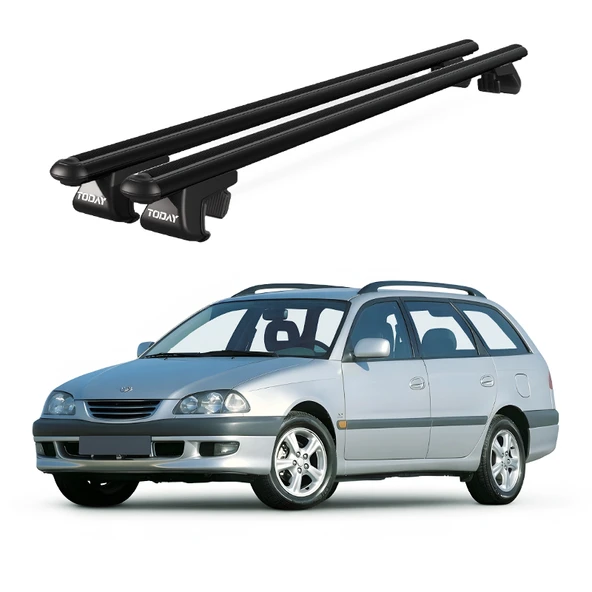 Venüs Toyota Avanssis Wagon (1998-2008) Uyumlu Siyah Ara Atkı Port Bagaj Tavan Barı ürün görseli 1