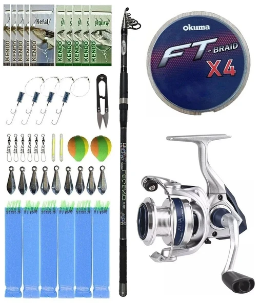 Yek Outdoor Surf Olta Seti Kendo Legend 3.90m 80-180gr Olta Kamışı&Okuma ARIA-6000a Olta Makinesi ürün görseli 1