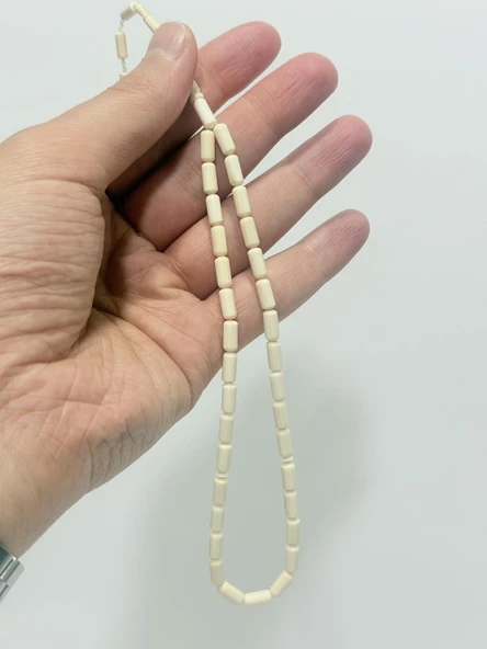 Kesme Fildişi Tesbih 8,60 Gram - Koleksiyonluk Fil Dişi Tespih (F041) ürün görseli 1