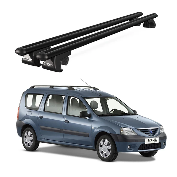 Venüs Dacia Logan Mcv 5D (2007-2013) Uyumlu Siyah Ara Atkı Port Bagaj Tavan Barı ürün görseli 1