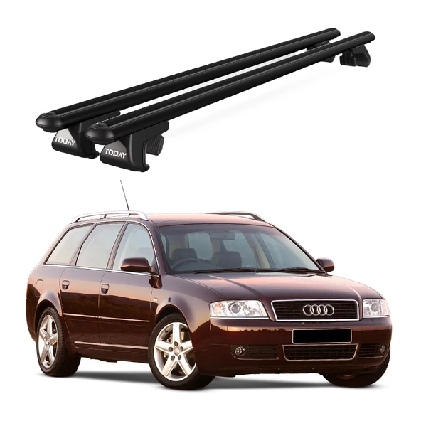 Venüs Audi A6 Allroad (2000-2005) Uyumlu Siyah Ara Atkı Port Bagaj Tavan Barı ürün görseli 1