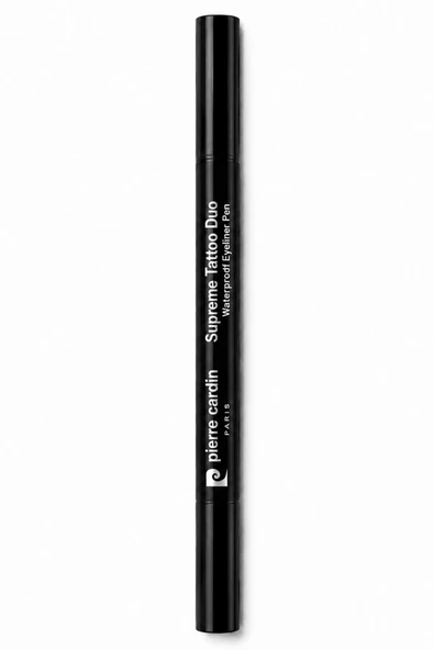 13404 - Pierre Cardin Supreme Tattoo Duo Waterproof Eyeliner Pen – Black-02 -Suya Dayanıklı Çift Uçlu Eyeliner ürün görseli 1
