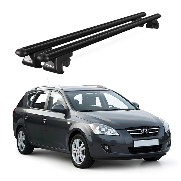 Venüs Kia Cee'D Sw 5D Estate (2006-2012) Uyumlu Siyah Ara Atkı Port Bagaj Tavan Barı ürün görseli 1