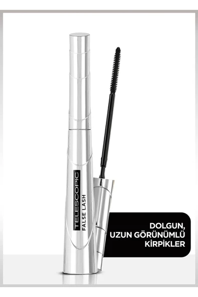 Paris False Lash Telescopic Fiber Siyah Maskara ürün görseli 1