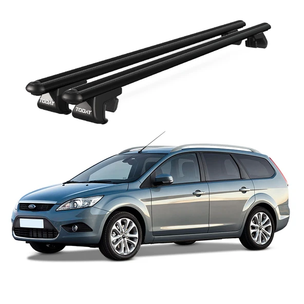 Venüs Ford Focus Wagon (2008-2011) Uyumlu Siyah Ara Atkı Port Bagaj Tavan Barı ürün görseli 1