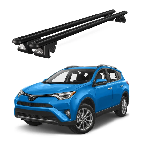 Venüs Toyota Rav4 (2013-2018) Uyumlu Siyah Ara Atkı Port Bagaj Tavan Barı ürün görseli 1