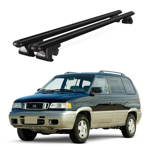 Venüs Mazda Mpv (1997-2006) Uyumlu Siyah Ara Atkı Port Bagaj Tavan Barı ürün görseli 1