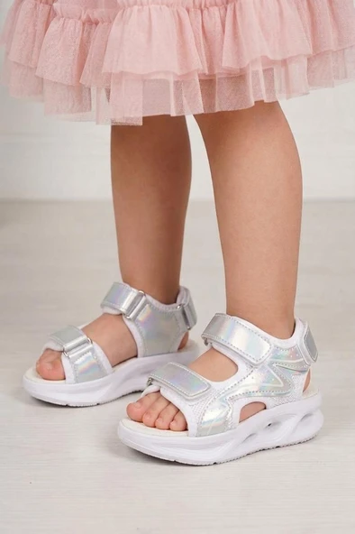 Papuçcity Vetta 03497 Kız Çocuk Bebe Sandalet Ayakkabı ürün görseli 1