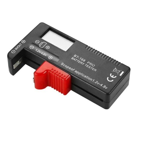BT-168 PRO Ekranlı Pil Voltaj Kapasite Test Cihazı 1.2V-4.8V ve 9V ürün görseli 1