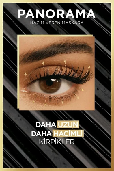 Panorama Hacim Veren Maskara Siyah - Resim 3
