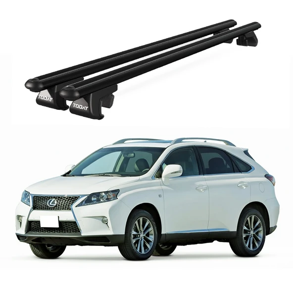 Venüs Lexus Rx 350 Iıı Al10-Fl (2012-2015) Uyumlu Siyah Ara Atkı Port Bagaj Tavan Barı ürün görseli 1