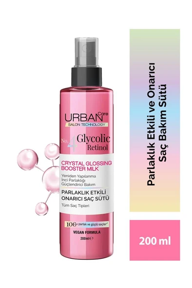 Urban Care Glycolic Retinol Parlaklık Etkili Onarıcı Saç Bakım Sütü-200ml-Gloss ürün görseli 1