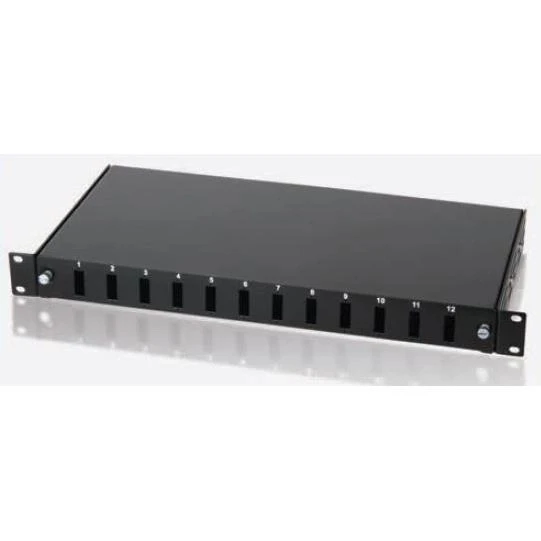 URANIUM PPR12PSCDX 12 PORT F/O SC DX RAL9005 PATCH PANEL(10F-SB1U12PSCDX-REA) ürün görseli 1