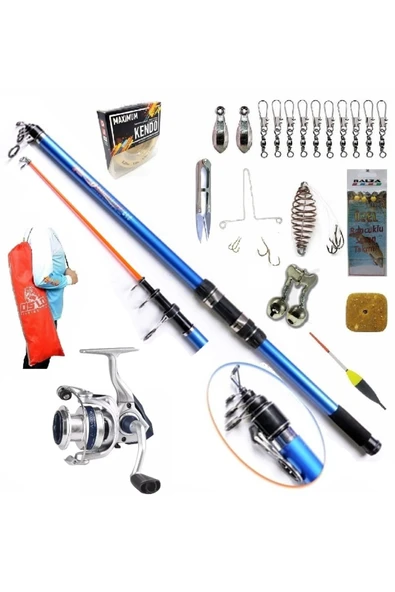 Aria 6000a Discovery Continental 420cm 50-100gr Profesyonel Surf Sazan Kıyı Olta Takımı Seti ürün görseli 1