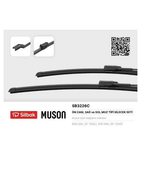 SİLECEK SÜPÜRGESİ 800 650MM (MUZ TİPİ) P3008 P5008 06>09 ürün görseli 1