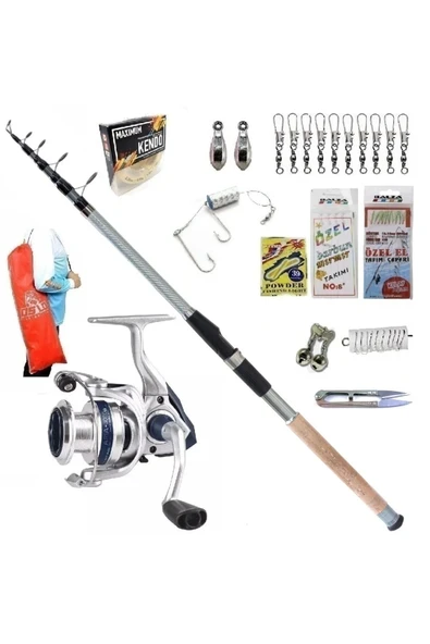 Okuma Aria-3000a 300cm 60-120gr Remixon Carbo-X Kıyı Spin Olta Takımı Seti ürün görseli 1