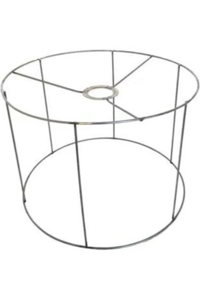 Silindir Makrome/kurdela Abajur Çember Teli 26cm-20 Cm Orta Boy Kendin Yap ürün görseli 1