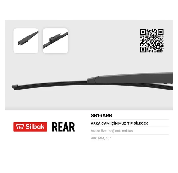 SİLECEK SÜPÜRGESİ ARKA MUZ TİPİ 405mm DOBLO II TEK KAPI 02/10> SPRINTER - CRAFTER 04/06> ürün görseli 1