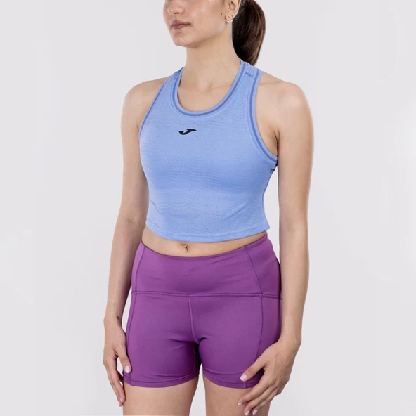 Joma 902607.715 Smash Kadın Kolsuz Tişört - Mavi ürün görseli 1