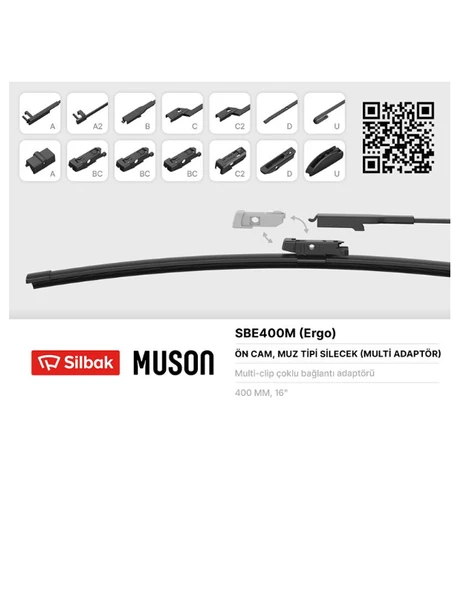 SİLECEK SÜPÜRGESİ MUZ TİPİ 400MM ÇOKLU APARATLI ürün görseli 1
