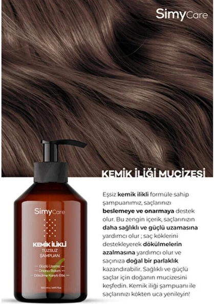 SimyCare Kemik Ilikli Tuzsuz Saç Şampuanı - 500 ml ürün görseli 1