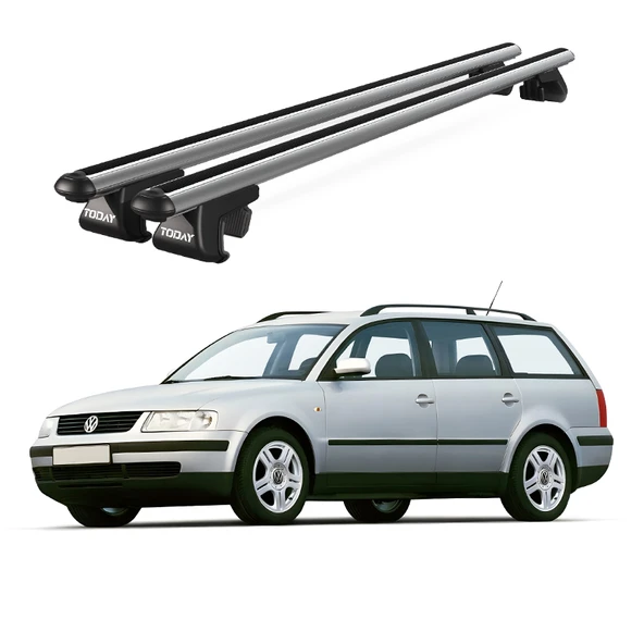 Venüs Volkswagen Passat Variant B5 (1997-2005) Uyumlu Gri Ara Atkı Port Bagaj Tavan Barı ürün görseli 1