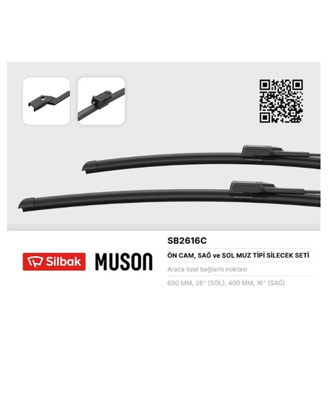 SİLECEK SÜPÜRGESİ ÖN 65CM+40CM DÜĞMELİ KALIN TiP EGEA PARTNER TEPEE 208 2008 ürün görseli 1