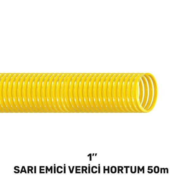 SGS4357 1'' Sarı Emici Verici Hortum 50 Metre ürün görseli 1