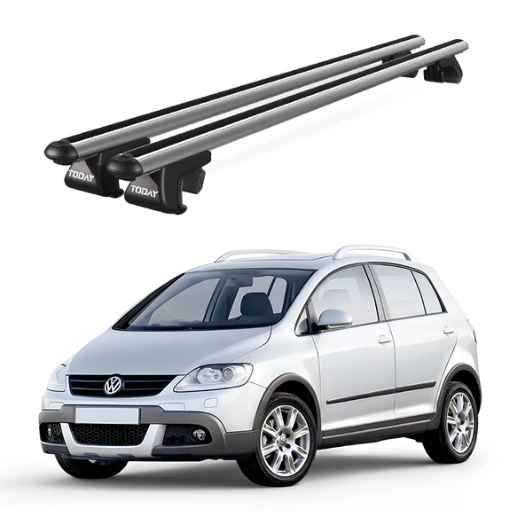 Venüs Volkswagen Golf Cross (2006-2014) Uyumlu Gri Ara Atkı Port Bagaj Tavan Barı ürün görseli 1