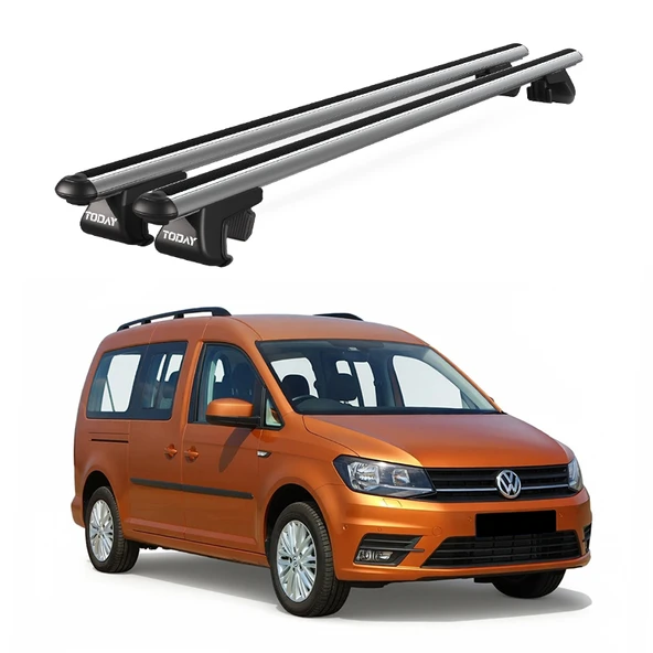Venüs Volkswagen Caddy Maxi Life 5D (2007-2015) Uyumlu Gri Ara Atkı Port Bagaj Tavan Barı ürün görseli 1