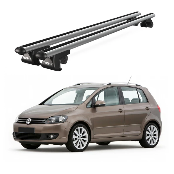 Venüs Volkswagen Golf Plus (2005-2009) Uyumlu Gri Ara Atkı Port Bagaj Tavan Barı ürün görseli 1