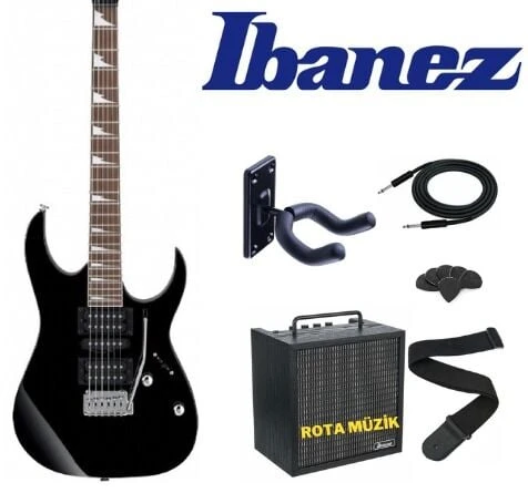 IBANEZ GRG170DX-BKN GIO RG Serisi Black Night Elektro Gitar Set ürün görseli 1