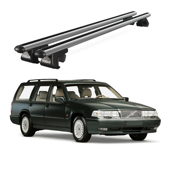 Venüs Volvo 960 Sw (1991-1998) Uyumlu Gri Ara Atkı Port Bagaj Tavan Barı ürün görseli 1