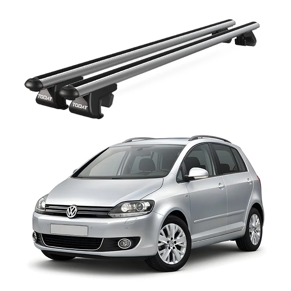 Venüs Volkswagen Golf Plus (2009-2014) Uyumlu Gri Ara Atkı Port Bagaj Tavan Barı ürün görseli 1