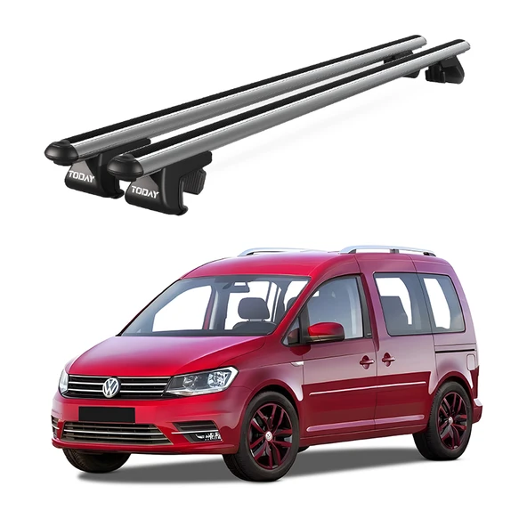 Venüs Volkswagen Caddy Van (2003-2015) Uyumlu Gri Ara Atkı Port Bagaj Tavan Barı ürün görseli 1