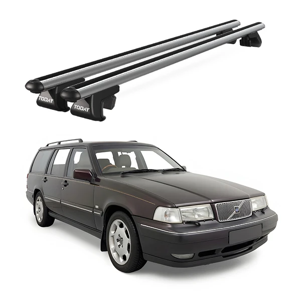 Venüs Volvo V90 Sw (1997-1999) Uyumlu Gri Ara Atkı Port Bagaj Tavan Barı ürün görseli 1