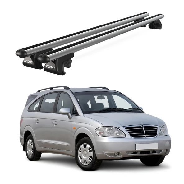 Venüs Ssangyong Rodius (2012 Ve Sonrası) Uyumlu Gri Ara Atkı Port Bagaj Tavan Barı ürün görseli 1
