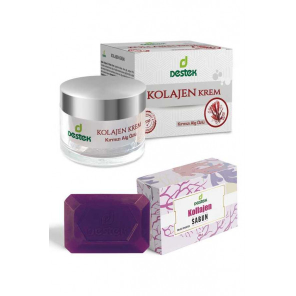 Destek Kollajen Krem 50g-Kollajen Sabun 150g (2'li Set) ürün görseli 1
