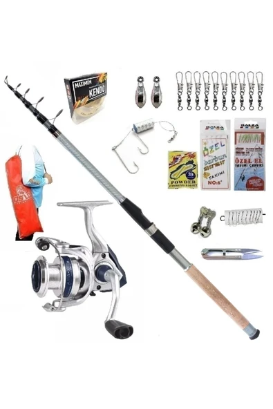 Okuma Aria-4000 300cm 60-120gr Remixon Carbo-X Kıyı Spin Olta Takımı Seti ürün görseli 1