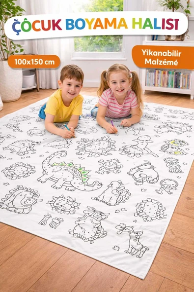 Yıkanabilir Boyama Örtüsü 100*150 CM Tekrar Tekrar Yıkanabilir Halı ürün görseli 1