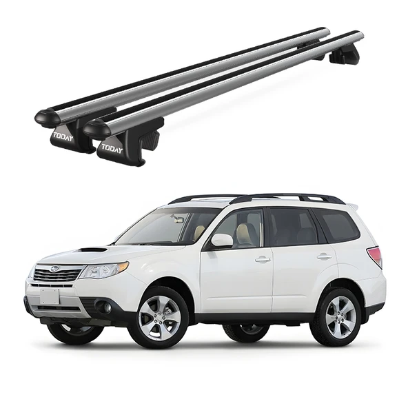 Venüs Subaru Forester (2008-2012) Uyumlu Gri Ara Atkı Port Bagaj Tavan Barı ürün görseli 1