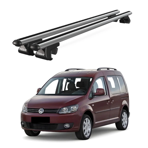Venüs Volkswagen Caddy (2004-2015) Uyumlu Gri Ara Atkı Port Bagaj Tavan Barı ürün görseli 1