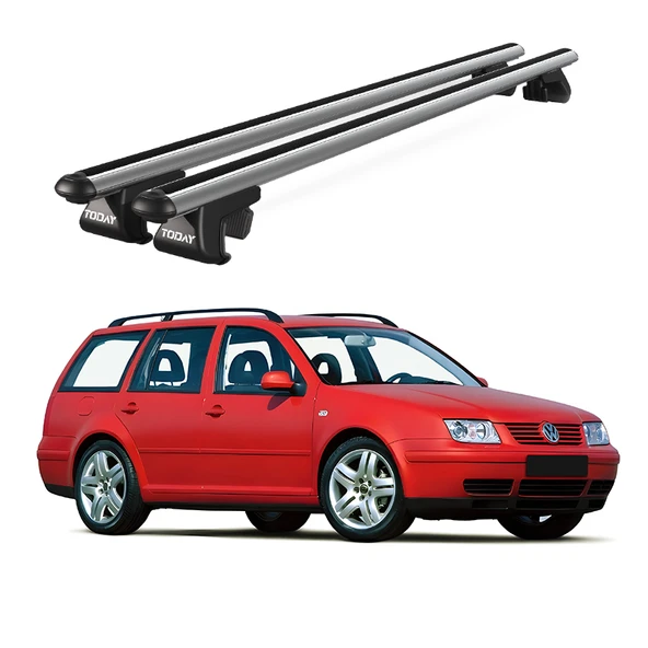 Venüs Volkswagen Bora Variant (1999-2004) Uyumlu Gri Ara Atkı Port Bagaj Tavan Barı ürün görseli 1