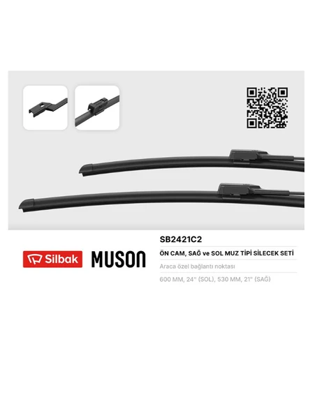 SİLECEK SÜPÜRGESİ 600/530MM (MUZ TİPİ) KODİAQ [NS7] 03/17 ürün görseli 1