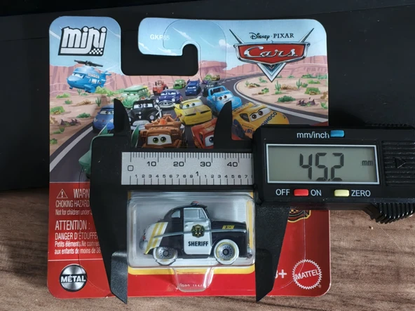 Disney pixar cars mini arabalar sheriff Dikkat uzunluk 4cm ürün görseli 1