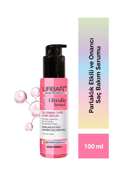 Urban Care Glycolic Retinol Parlaklık Etkili Onarıcı Saç Bakım Serumu-100ml-Gloss ürün görseli 1