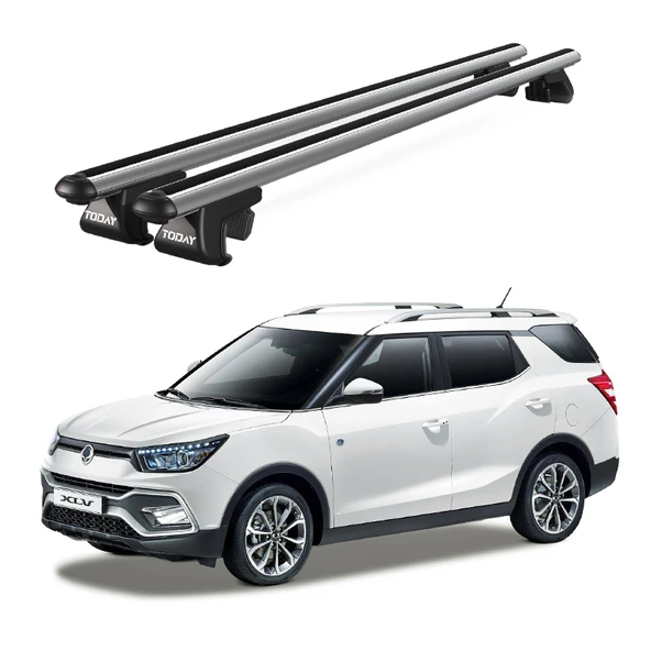 Venüs Ssangyong Xlv (2016 Ve Sonrası) Uyumlu Gri Ara Atkı Port Bagaj Tavan Barı ürün görseli 1